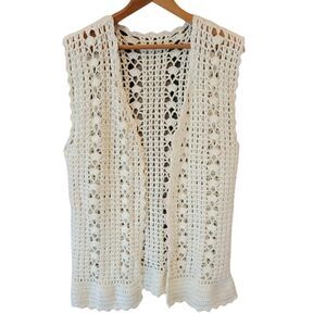 Vintage Handmade Knitted/Crochet Cardigan/Vest 